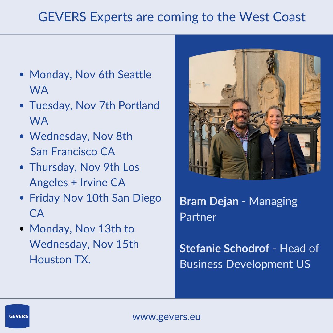 🚀 From Seattle to San Diego, and all the way to Houston, we're ready to engage, collaborate, and share our expertise in IP law🌎

#weareGEVERS#WestCoastJourney #IPExperts #BusinessDevelopment