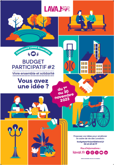 C'est parti pour un nouveau #BudgetParticipatif de <a href="/Laval_la_Ville/">Laval la Ville</a> !

Pendant un mois, vous pouvez déposer vos projets pour le vivre ensemble et la solidarité. Il suffit remplir   ce formulaire : enquetes.laval.fr/index.php/5394… 

C'est vous qui proposez et en mars c'est vous qui voterez.