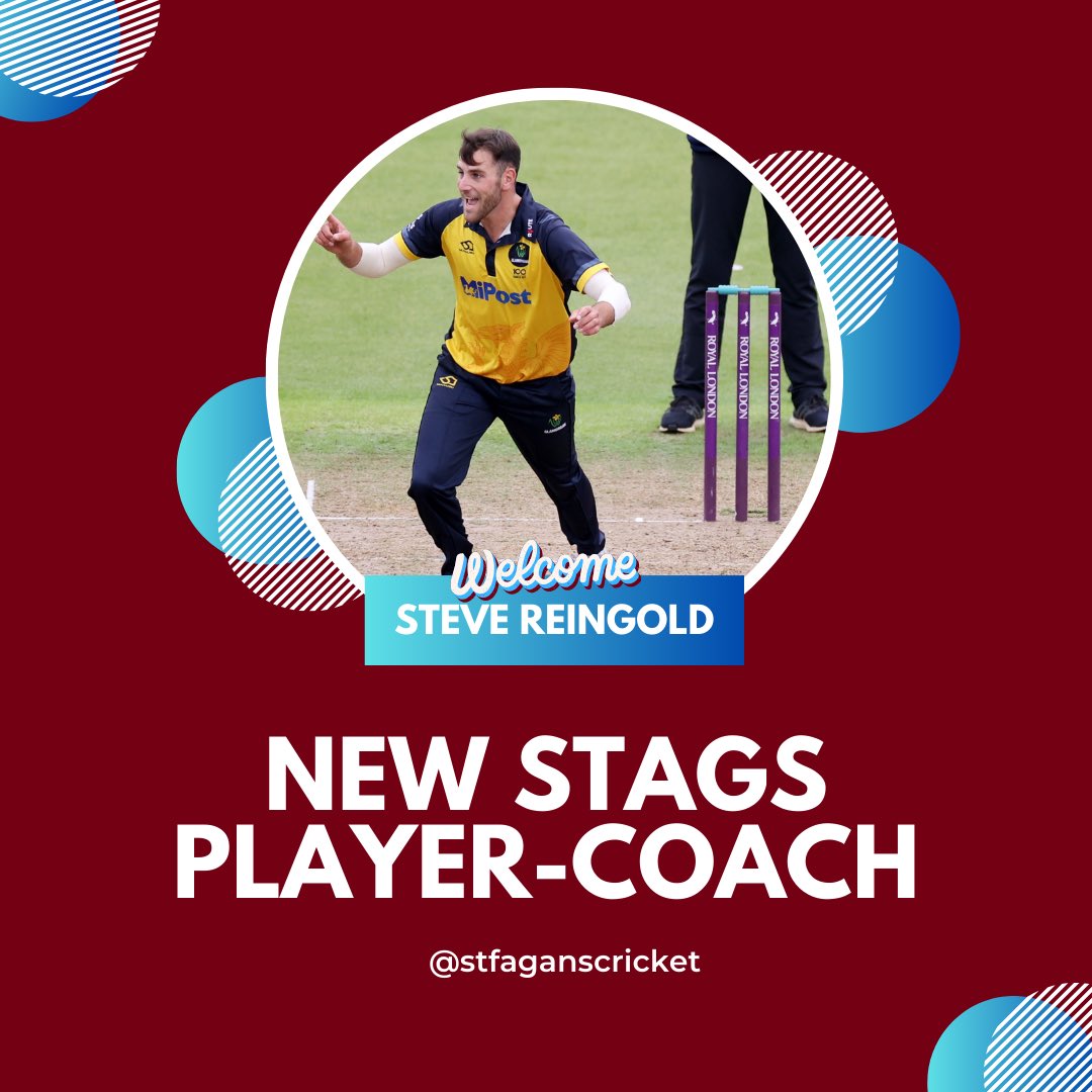 We’re delighted to announce <a href="/SJ_reingold/">Steven Reingold</a> as our new player-coach. 

We had a quality field of candidates and we’d like to thank everyone who expressed an interest in joining St Fagans.

Steve’s cricketing and coaching credentials need no introduction and we’re sure he’ll be a