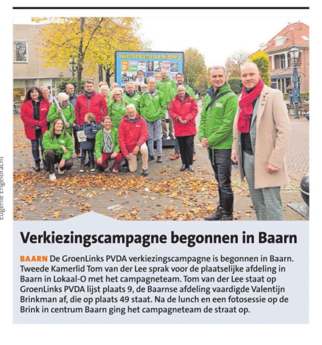 📣 In Baarn is de campagne officieel van start gegaan met een knallende samenwerking tussen de PvdA en GroenLinks!  Dank <a href="/TomvanderLee/">Tom van der Lee</a> . Samen staan we voor een progressieve toekomst vol duurzaamheid en sociale vooruitgang. #Baarn #CampagneStart #PvdA #GroenLinks #SamenSterk 🇳🇱🤝