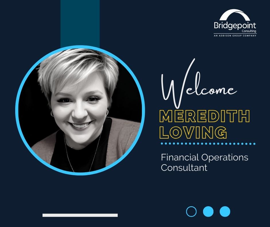 BPCExtendReach's tweet photo. #TeamBridgepoint welcomes four new members: Meredith Loving, Hannah Cordrey, Carter Jons, and Nathan Platt! Bridgepoint Consulting is thrilled to have you all on board! With these new additions, we continue to expand nationally as our team grows rapidly. https://t.co/xW9TWbev7I