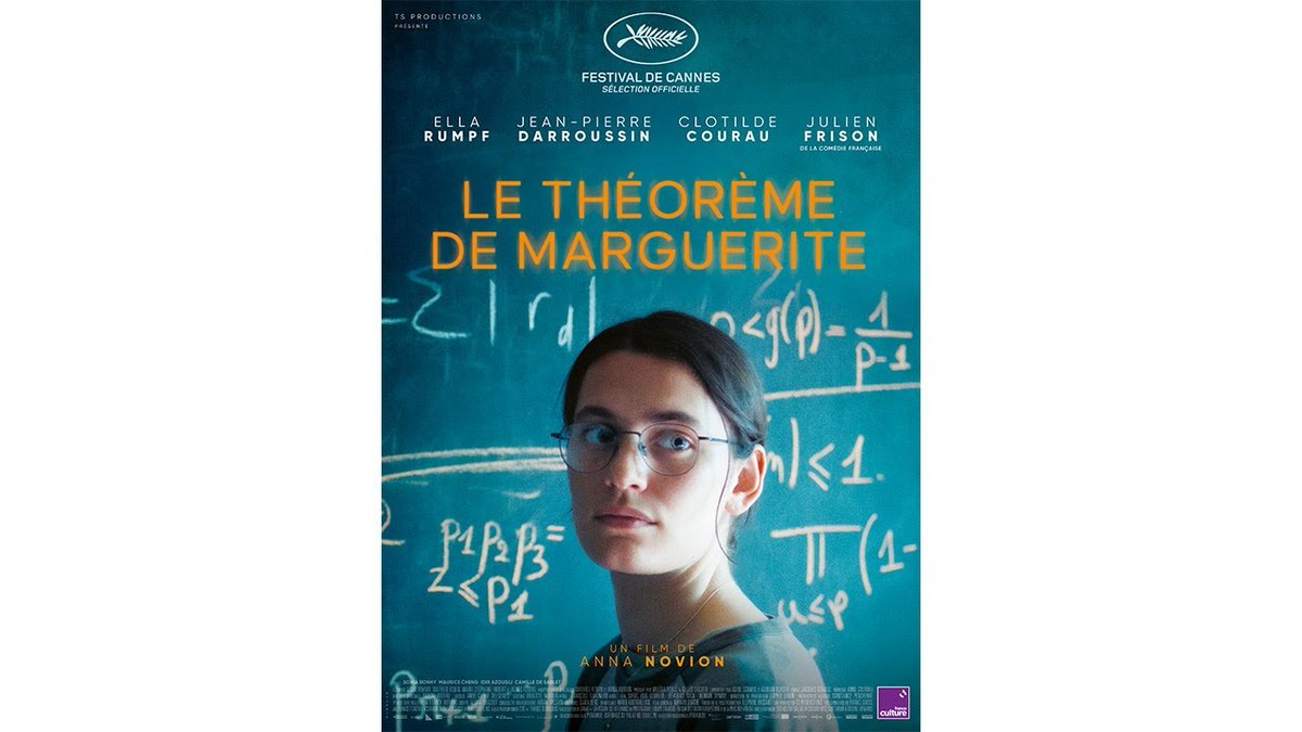 Profitez d'un jour férié pour aller voir au plus tôt "Le théorème de Marguerite", le très beau film d'Anna Novion !
Faire un film aussi poignant, tendre et émouvant sur un sujet apparemment aussi ardu que la recherche en mathématiques : chapeau bas !