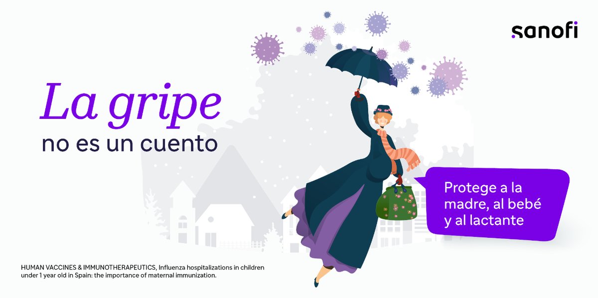 🤰Información para futuras mamás:

La #gripe en embarazadas aumenta el riesgo de parto prematuro. ¿Lo sabíais?

📖¡Pues #NoEsUnCuento!

Es una de las razones por las que se os recomienda la #vacunaantigripal en cualquier semana de gestación.

#SanofiEsVacunas #LasVacunasFuncionan