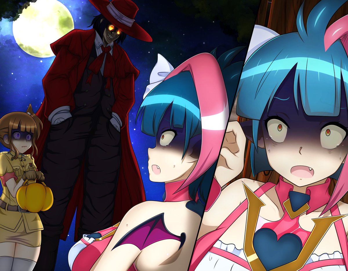 The moral of the story is to not open your door to strangers.  It's dangerous outside.  Happy Halloween.

この話の教訓は、見知らぬ人にドアを開けないことです。 外は危険だよ。 ハッピーハロウィン。

(3/3)

#symphogear 
#シンフォギア
#XVaudiencegirl
#XV観客の女の子
#Wingletchan