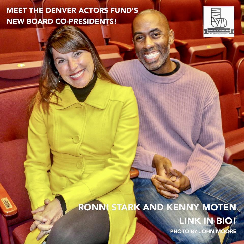 The <a href="/denveractorsfun/">denveractorsfund</a> is entering a new era with the adoption of a co-leadership model that calls for prominent theater artists Kenny Moten and Ronni Stark to serve as Co-Presidents of the Board of Directors. Co-founder <a href="/MooreTheatre/">John Moore</a> continues as E.D. 
—> denveractorsfund.org/2023/10/30/den…