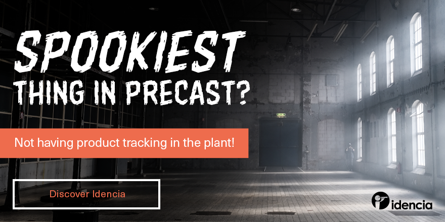 MyIdencia's tweet photo. Nothing is scarier than not knowing anything about your precast products.
Let Idencia help you with inventory, product data tracking and more. Discover how on our website: https://t.co/wHHvE4VS1e
#precast #precastconcrete #concrete #prestressed #halloween #construction https://t.co/kVGAnXnX77