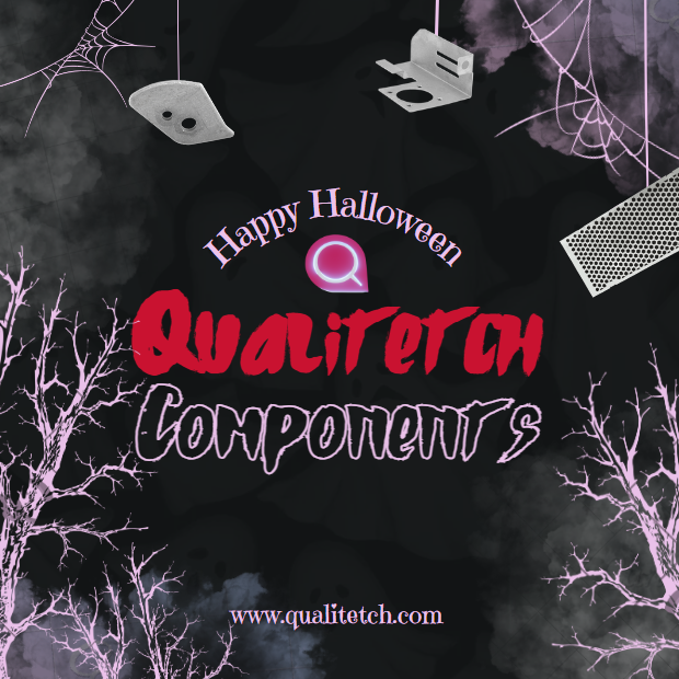 Qualitetch's tweet photo. Happy Halloween 🎃 from the Qualitetch team! 👻 While the world gets spooky, we keep things efficient and precise. Our lead-times may be frighteningly fast, but our quality is always top-notch🕸️

Get in touch: Cameron@Qualitetch.com

#Halloween #chemicaletching #manufacturing https://t.co/AiqMmIvvW5
