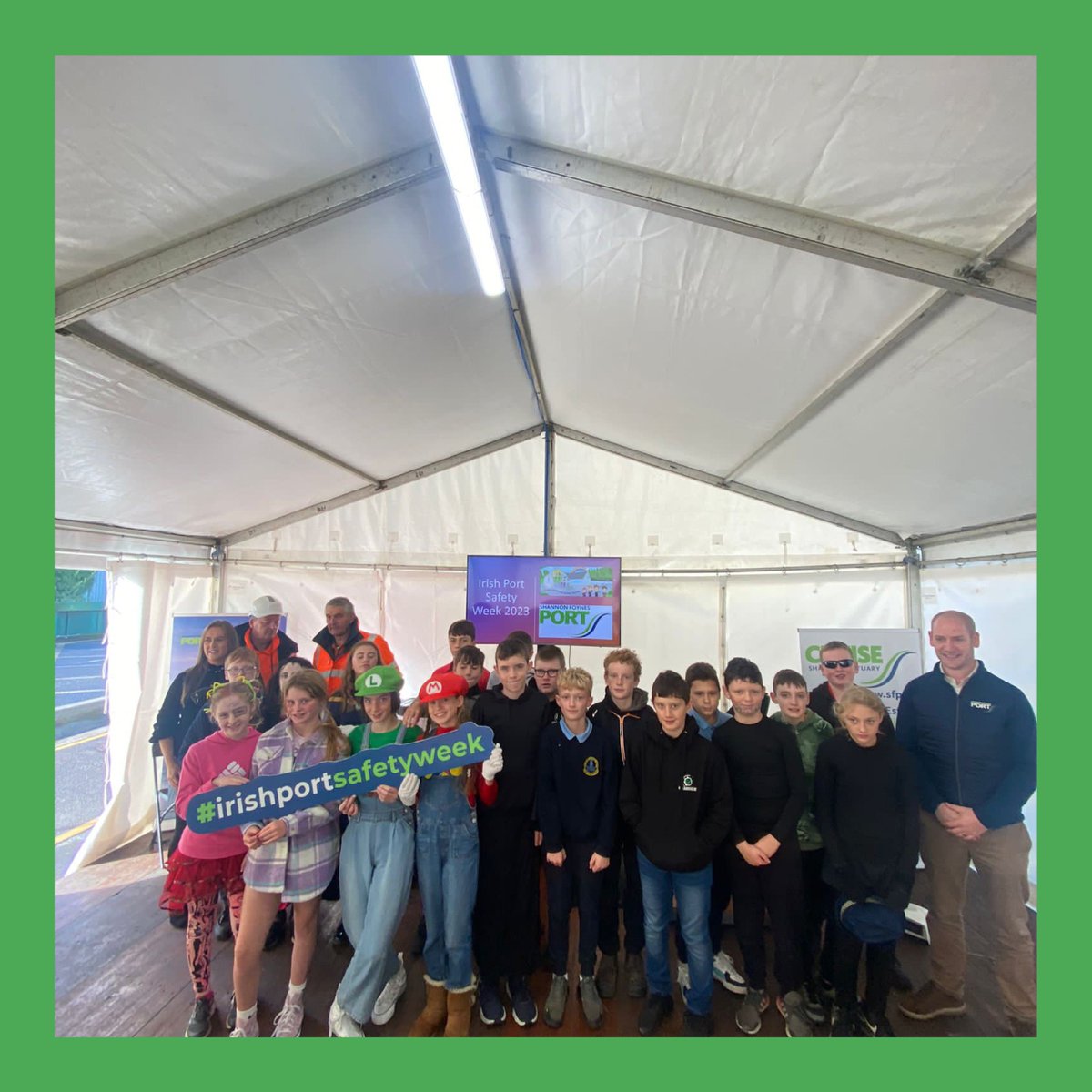 ShannonFoynes's tweet photo. Final Day of #Irishportsafetyweek at Shannon Foynes Port. The week concluded with a very special visit from 5thand 6th Class students from our local National School. Thanks to all of our sponsors, trainers, management and staff for their participation throughout the week. https://t.co/DnP1hwR6Mu
