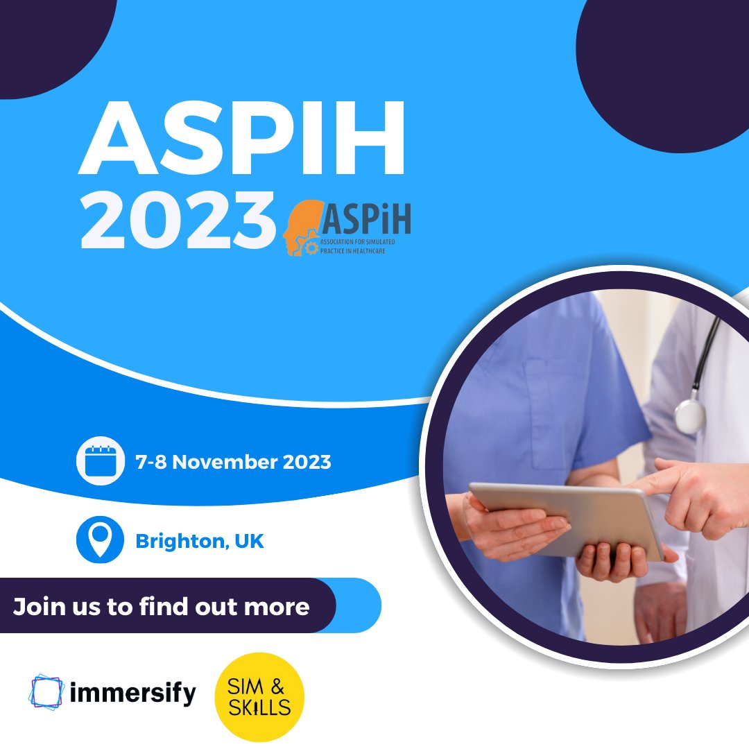We can't wait to attend <a href="/ASPiHUK/">ASPiH</a> this year with <a href="/SimandSkills/">Sim & Skills</a> ! 

Pop by our stand to talk more about how we're bringing nursing resources to institutions around the UK! 

#Immersify #ASPiH2023 #nursingeducation