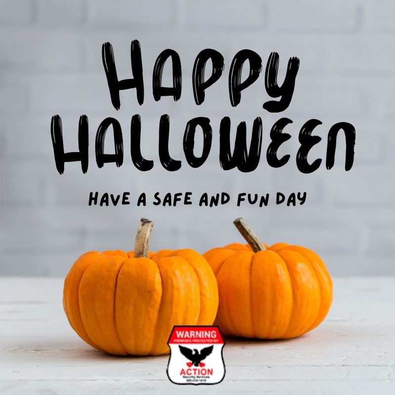 ActionSecurity4's tweet image. Happy #Halloween! We hope everyone has a #safe and fun day filled with delicious treats. 🎃 🍬 🍫
