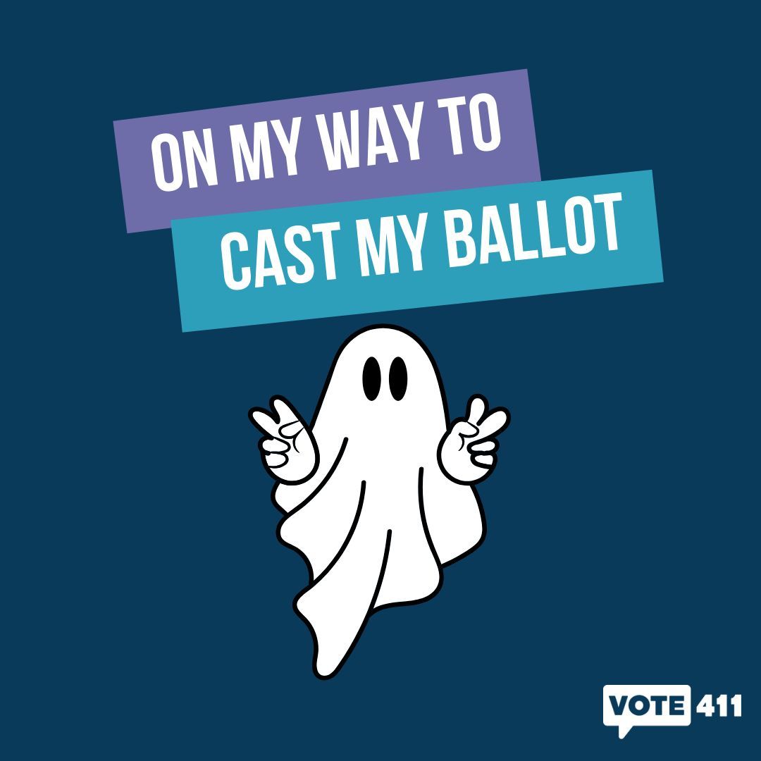 Trick or VOTE? Happy spooky [voting] season! 👻🗳 Make sure you have a voting plan before casting your ballot!