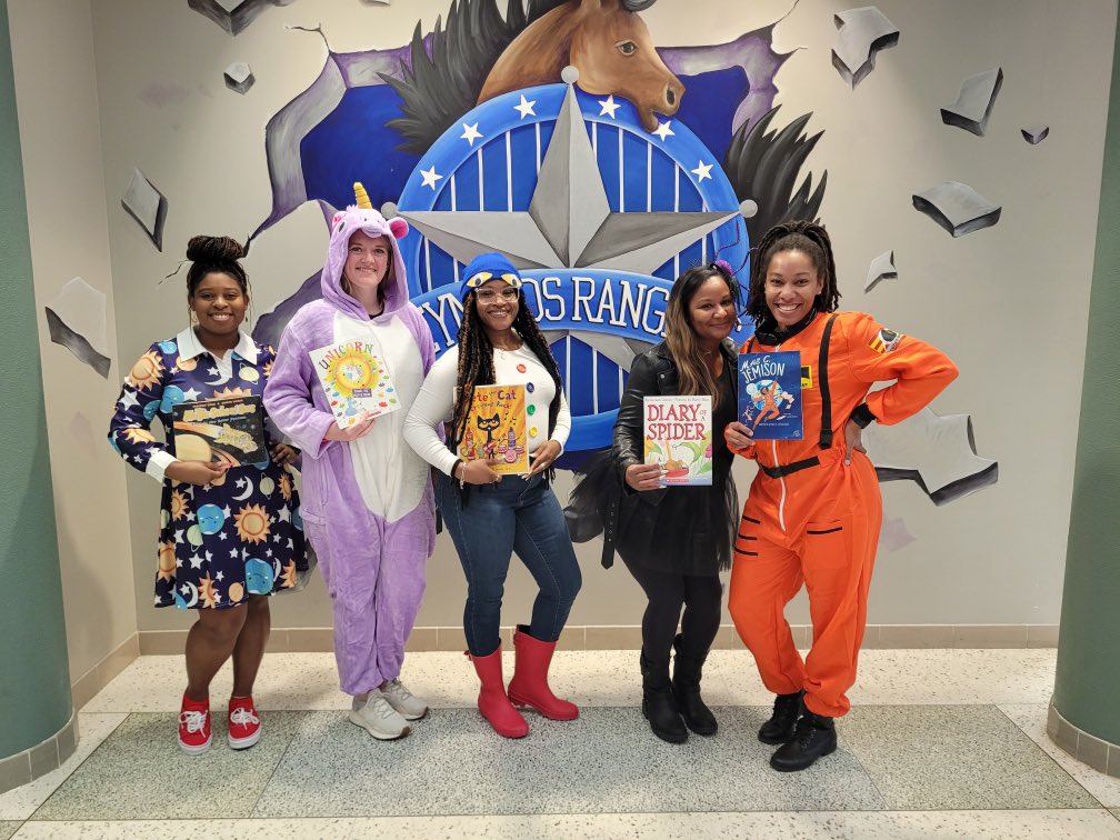 Our Storybook Character Parade was a success and the leadership team definitely understood the assignment! <a href="/AliciaRAdamsMEd/">Alicia R. Adams, M.Ed.</a> <a href="/JeanitraP/">Jeanitra Proctor</a> <a href="/ea_mahoney/">Erika Mahoney</a> <a href="/CounselorBocard/">Jasmine S. Bocard M.Ed.</a> <a href="/cultureED06/">Mr. Bass, MBA, M.Ed</a>