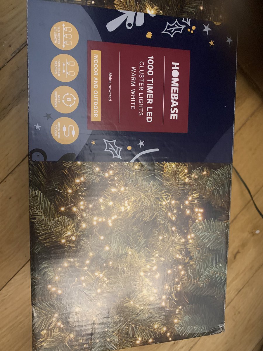 timewaster77's tweet photo. @Homebase_uk I bought these outdoor lights 2 yrs ago. Last Christmas a section of the lights stopped working. These are non replaceable bulbs! They were £50!  Gutted. That’s a lot of money! https://t.co/2J2In3Ii9M