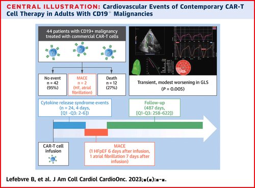 Incidence of MACE in Patients Treated With CAR-T Cell Therapy: A Prospective Study
👉 jacc.org/doi/10.1016/j.…
#cardiooncologie #oncocardiologie  #oncologie #cardiologie #JACC
