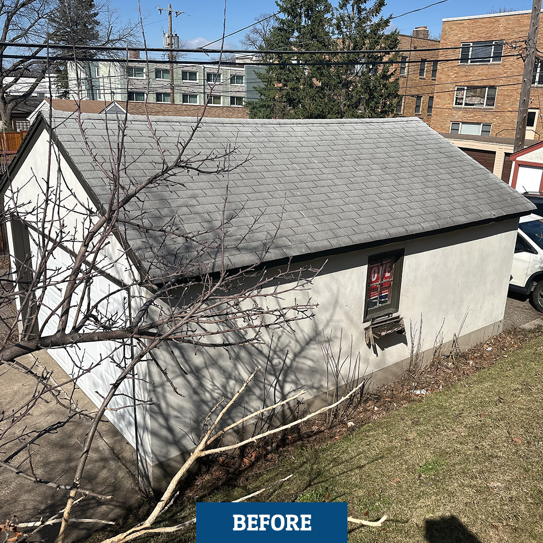 LightningRestMN's tweet photo. No tricks here! 🎃 The transformation on this St. Paul home &amp; garage are surely a treat for the homeowners. 

This roof is Antique Brown by Malarkey Roofing Products. https://t.co/XXd2zZKf2x