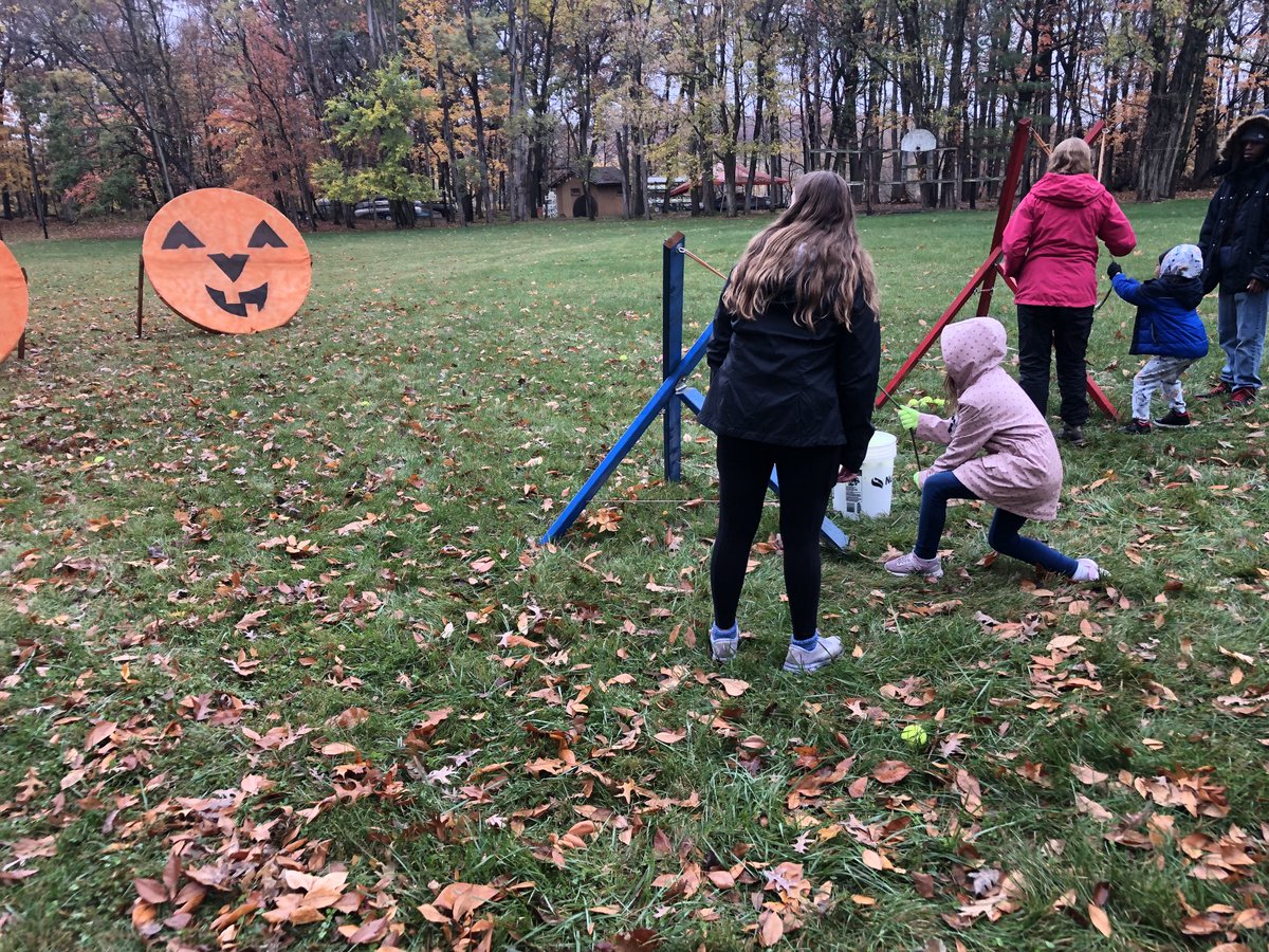 PrairielandsBSA's tweet photo. Jack-o-Lantern games on the Camp Drake plateau on Smilin Pumpkin day https://t.co/gIYsKLKst9