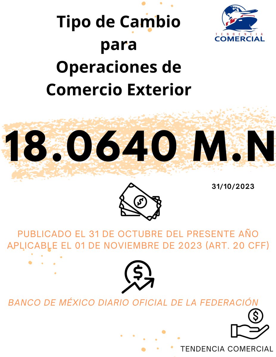 #TipodeCambio #Dolar #BancodeMéxico #Octubre #TendenciaComercial
