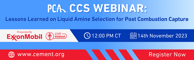 Registration Now Open!
Carbon Capture and Sequestration (CCS) is an important lever in the PCA Roadmap to #CarbonNeutrality. 

Webinar Registration and Information: ow.ly/W15u50Q2Fx4

#CarbonCapture <a href="/PCA/">PCA</a> <a href="/ExxonMobil/">ExxonMobil</a>