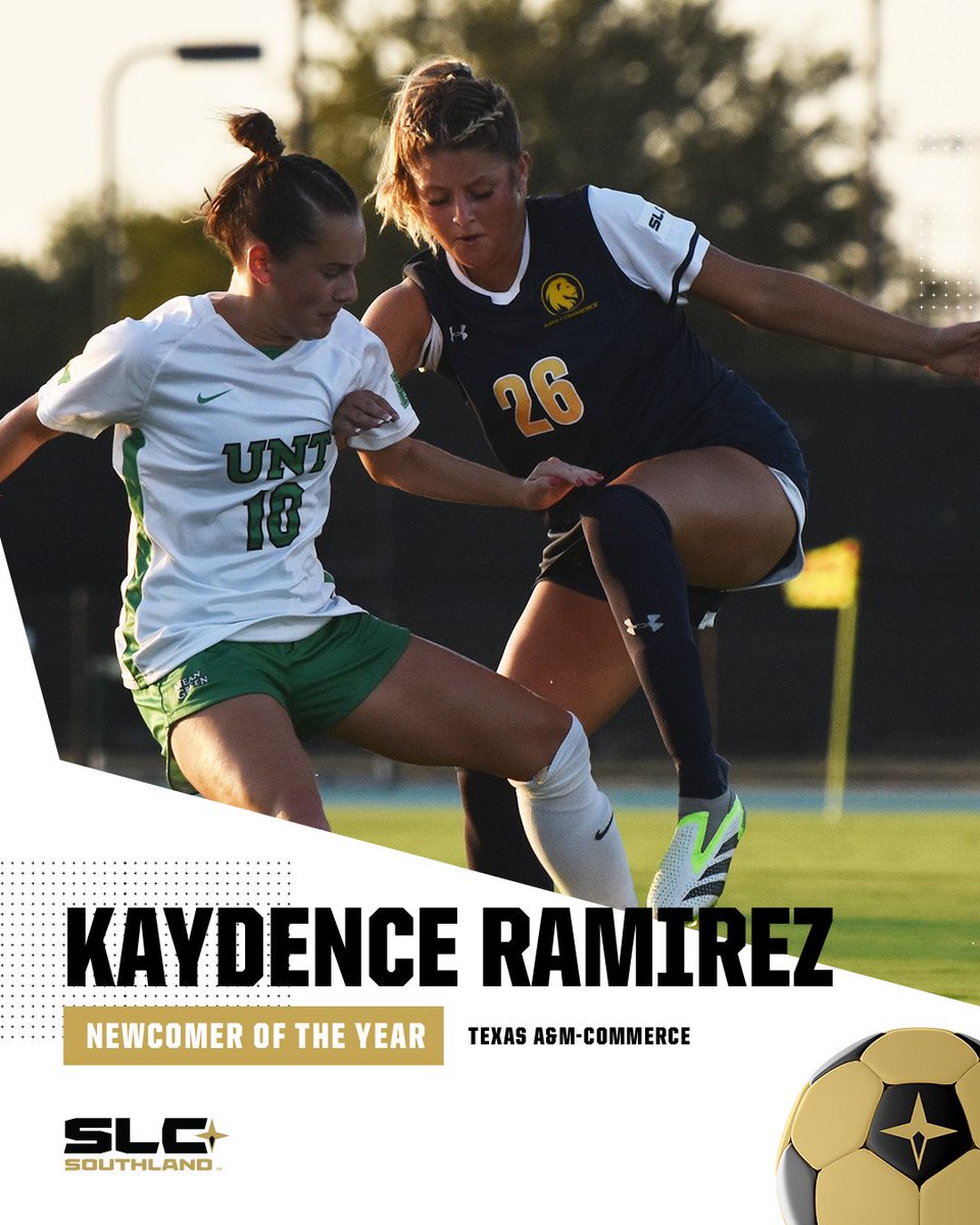 And if you didn’t know, NOW YOU KNOW. Goalscorer, creator, and a constant threat to defenses. The 2023 SLC Soccer Newcomer of the Year: Kaydence Ramirez #EarnedEveryDay