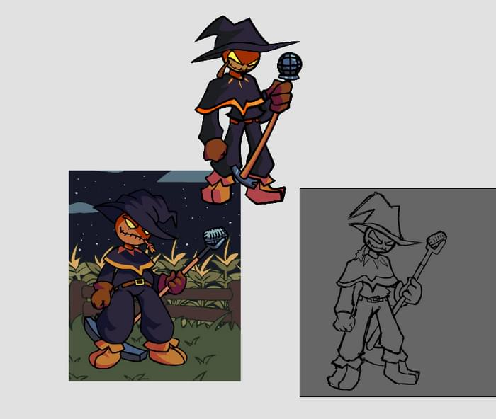 animatez_seven's tweet photo. my take on zardy's sprite!!!! happy halloween btw!!! #foolhardy #fnf https://t.co/eRPbq1pB6X