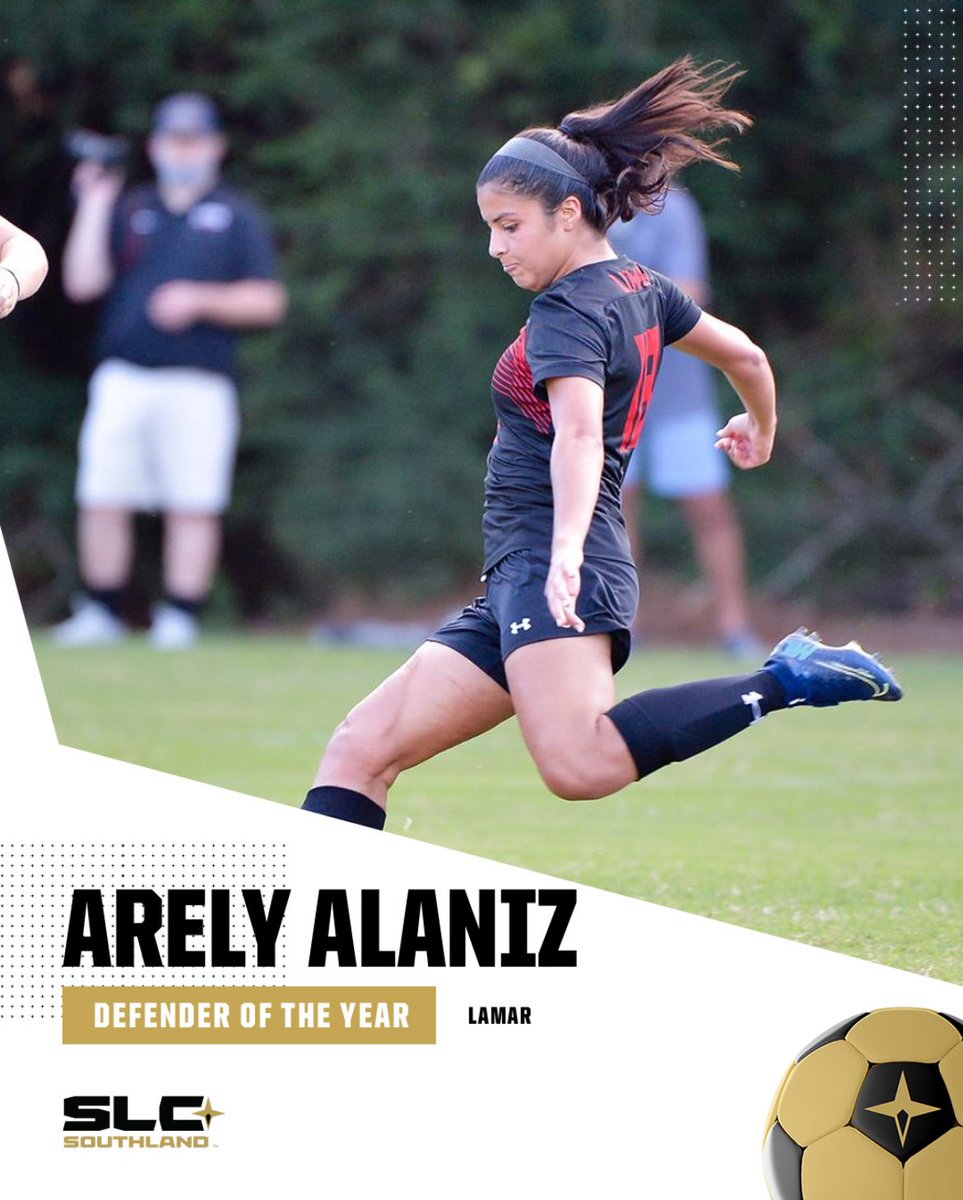 You can’t get past her, and she’ll run past you all day long. Chosen in back-to-back years… The 2023 SLC Soccer Defender of the Year: Arely Alaniz #EarnedEveryDay