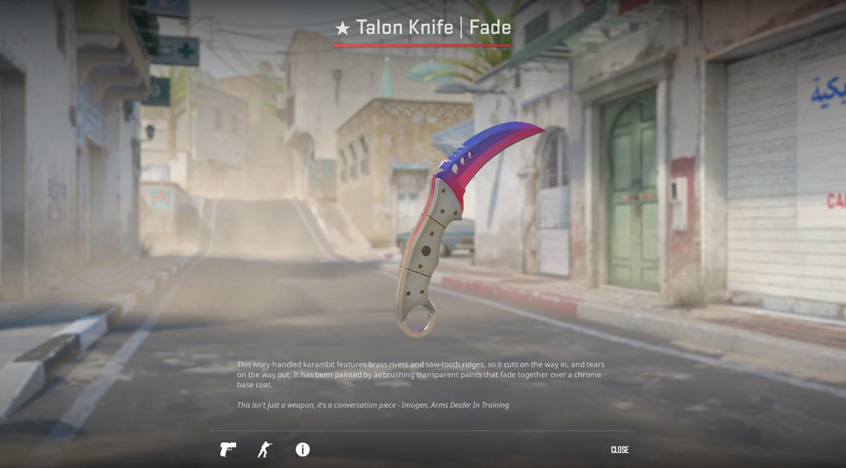 Talon Knife | Fade (Factory New) GIVEAWAY‼️ ✅ Like & RT this post ✅ Follow me & @perishunit ✅ Tag a friend Winner will be chosen in 48 hours. #counterstrike #CS2 #CSGO