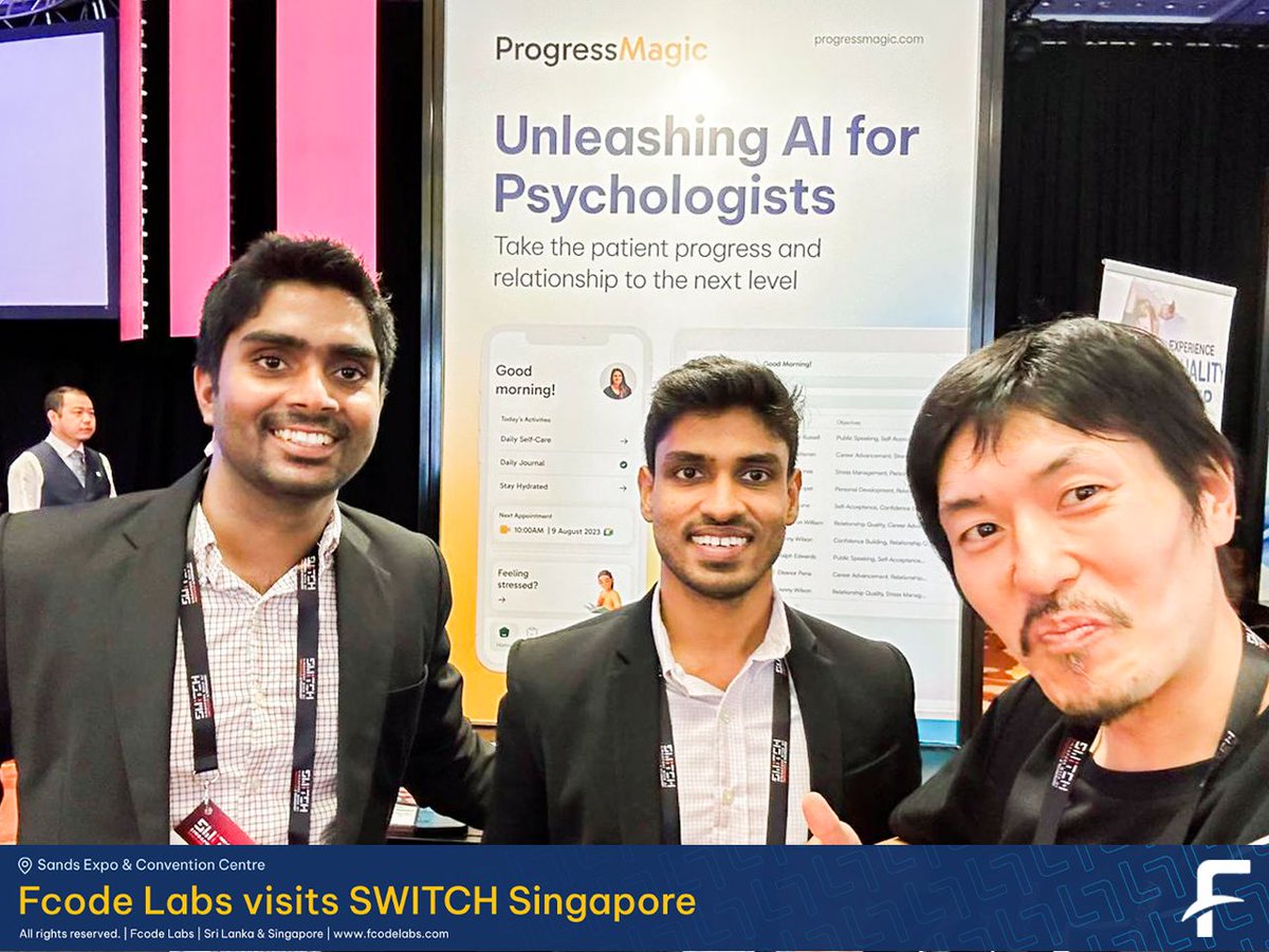 It's all about building relationships. Here's a snapshot from our productive meeting with a satisfied client at SWITCH Singapore. Exciting times ahead! 🌟 

#FcodeLabs #ProgressMagic #ClientRelations #SWITCHSingapore #aihealthcare