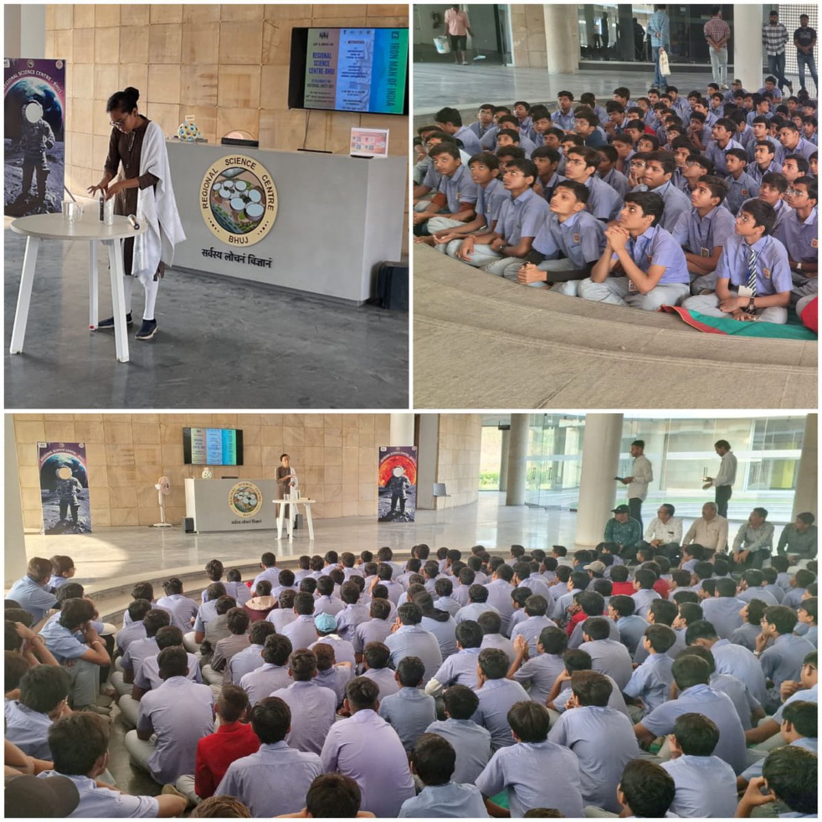 RscBhuj's tweet image. United we stand, stronger than ever!

On the occasion of Birth anniversary of #SardarVallabhbhaiPatel @RscBhuj organised interactive session in which more than 200 students got aware about #syphon #spillway, #PumpingStation and other engineering aspects of #SardarSarovarDam.