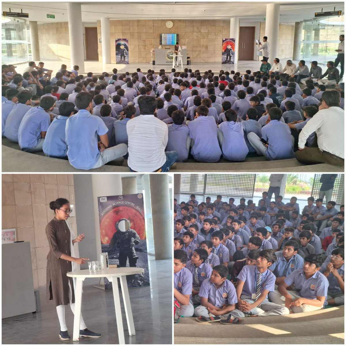 RscBhuj's tweet image. United we stand, stronger than ever!

On the occasion of Birth anniversary of #SardarVallabhbhaiPatel @RscBhuj organised interactive session in which more than 200 students got aware about #syphon #spillway, #PumpingStation and other engineering aspects of #SardarSarovarDam.