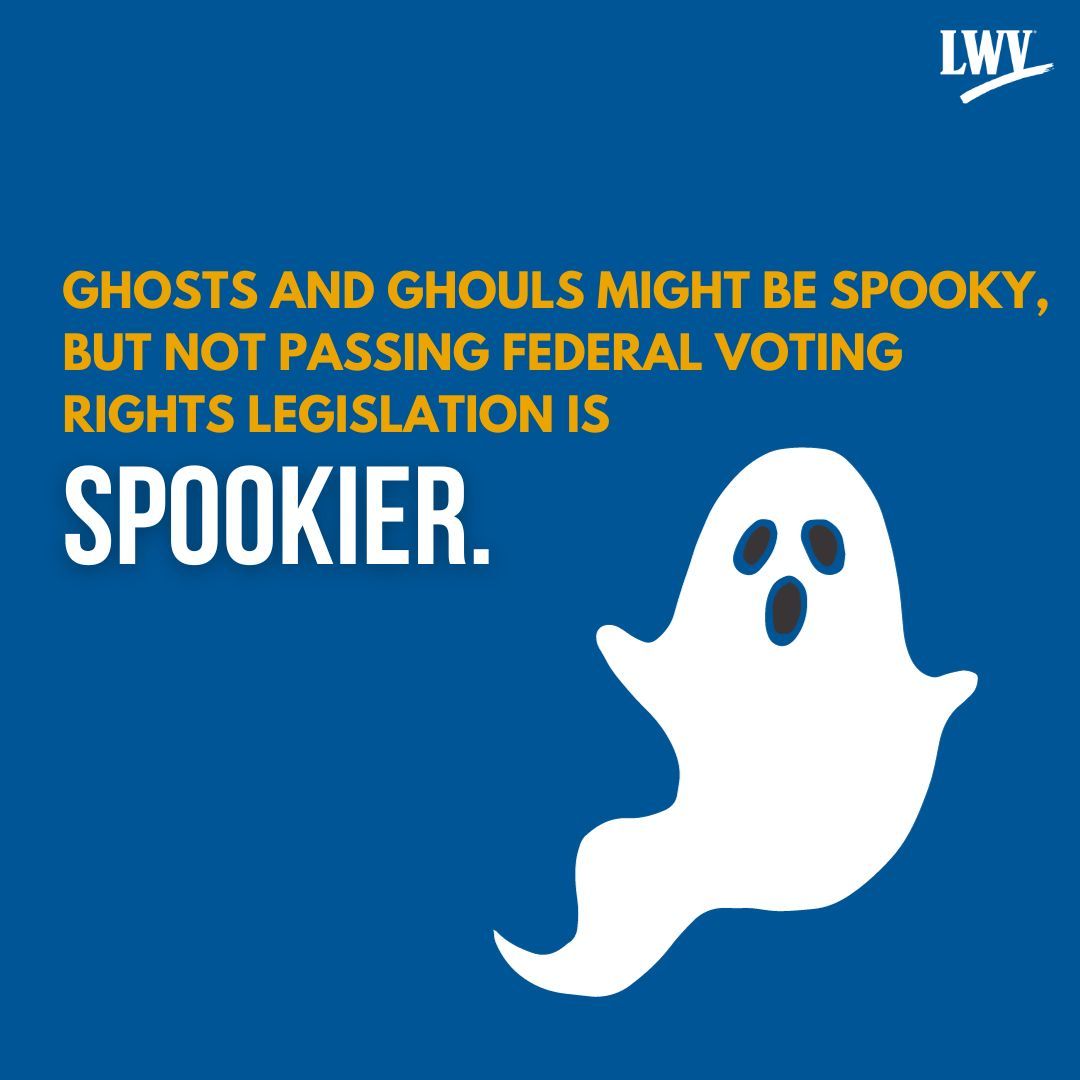 Don't get tricked -- tell your representatives to support federal voting rights legislation. 👻