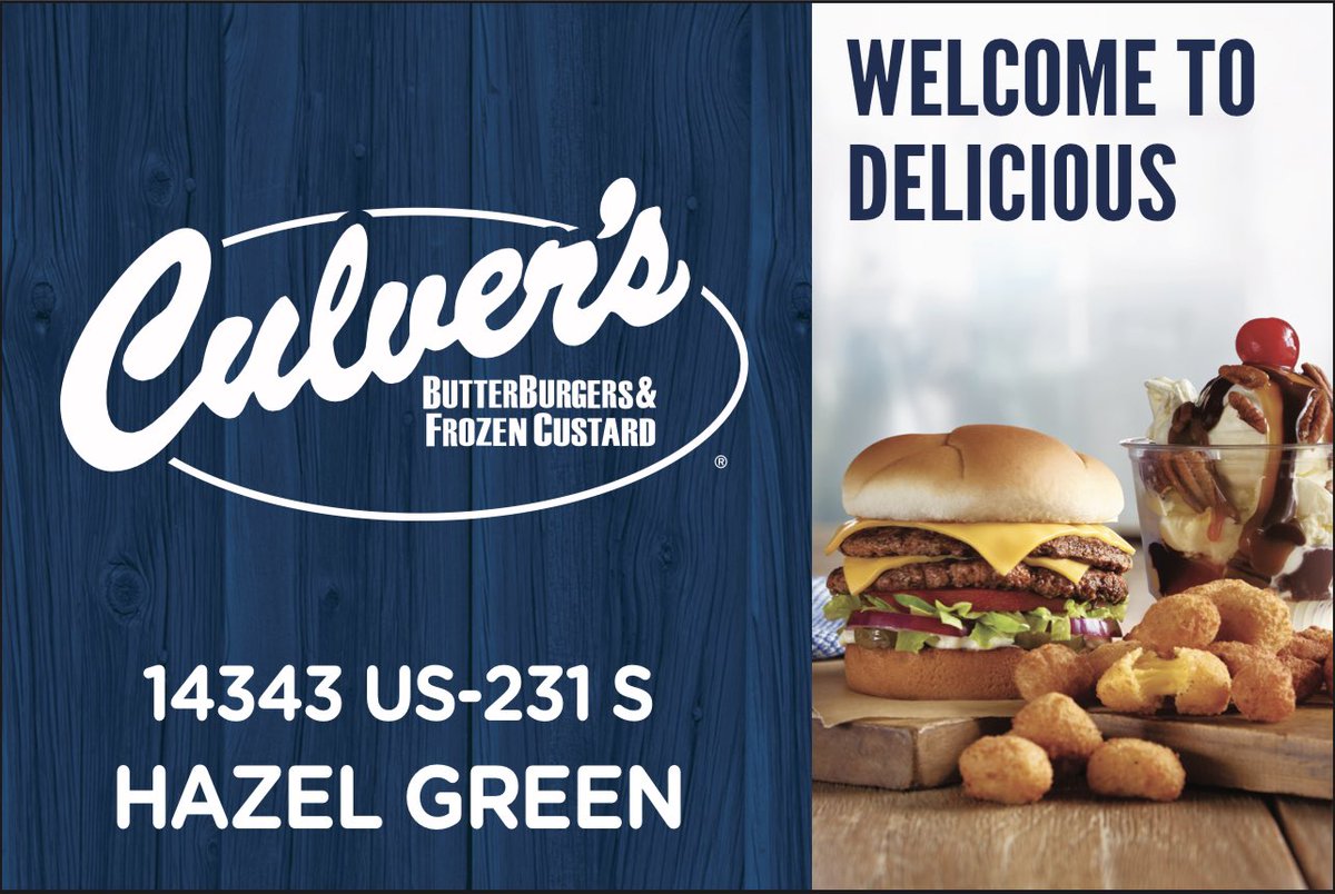 Thank you to Culver’s for their support of our program this season!