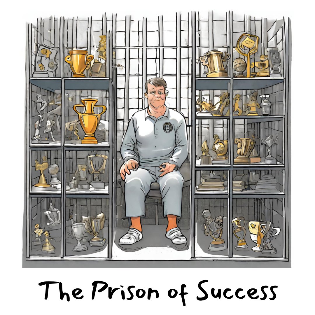 The <a href="/JFM/">Joshua Fields Millburn</a> essay on #success is a must read for every entrepreneur. theminimalists.com/exist/

It should be necessary reading for anyone on an entrepreneurial path. Reading this 10 years ago would have saved me time, $$ and struggle. 

—-

Image generated with <a href="/canva/">Canva</a> magic Ai tool.