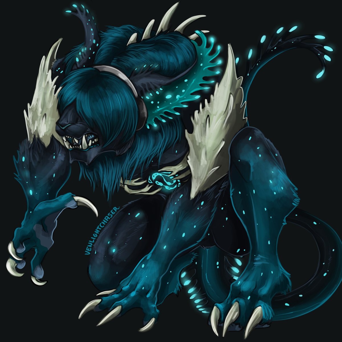 VenLightChaser's tweet image. A commission for Cryptid-Artha on FA ! ✨