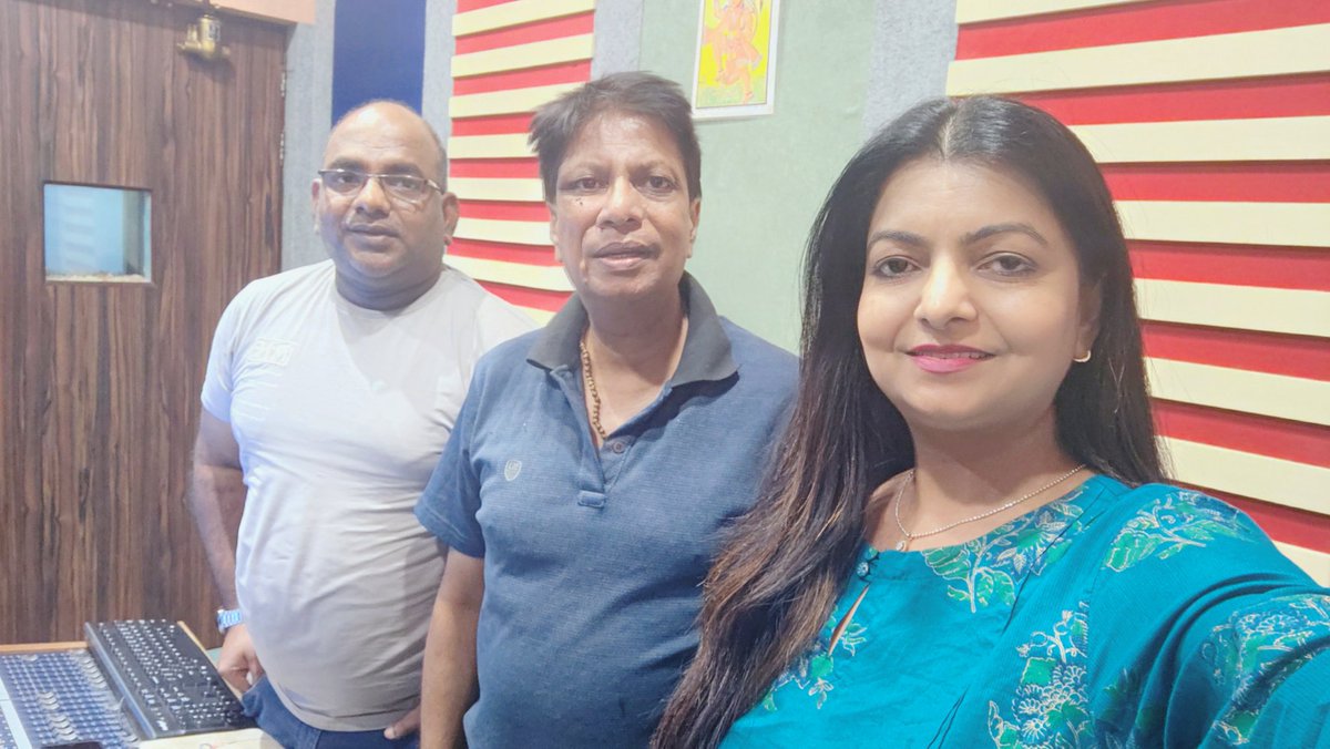 triptishakya's tweet photo. Recording session with Music Director #RajeshGupta ji & Recordist #Dutta ji at #TseriesStudio in #mumbai
T-Series Bhakti Sagar https://t.co/mssiMqfm9c