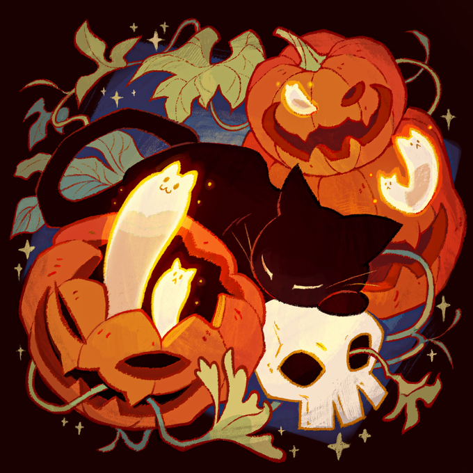 「jack-o'-lantern tail」 illustration images(Latest)