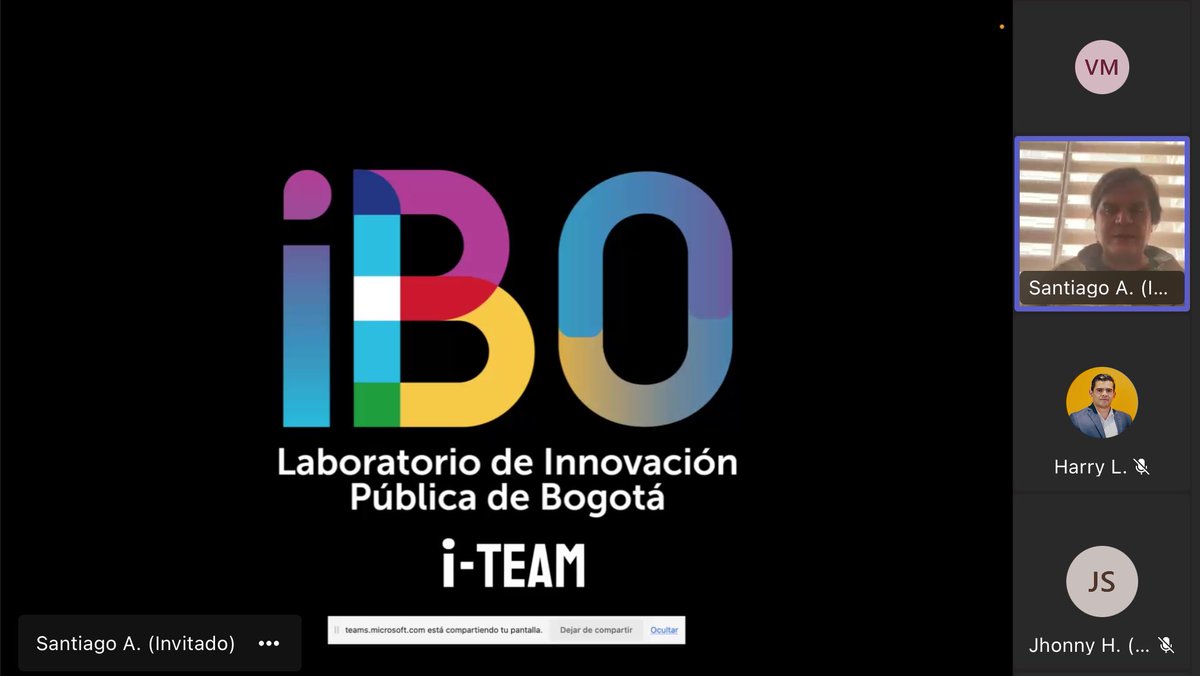 ConsejeriaTIC's tweet photo. #AEstaHora iniciamos la 9ª sesión de #ComparTIC donde @MathewEffect comparte la experiencia de #iBO en el diseño e implementación de metodologías y soluciones basadas en datos, tecnología e innovación para modernizar a las entidades distritales y mejorar de la calidad de vida de la ciudadanía.