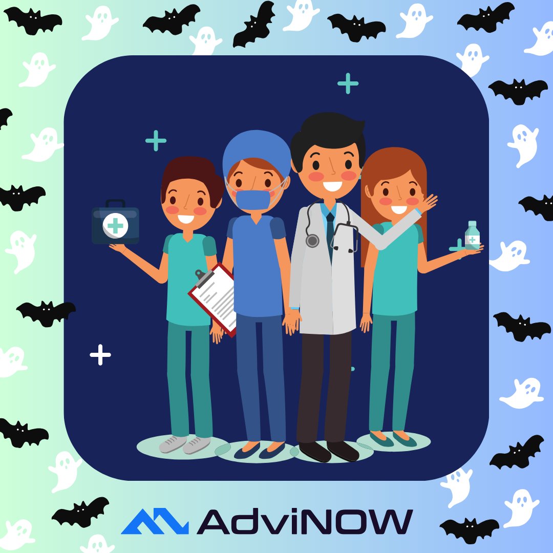 AdviNOWMedical's tweet photo. Don't let reduced patient throughput and physician burnout haunt your revenue! Email sales@advinow.com to schedule a demo and learn more about how @AdviNOWMedical leverages AI to make the administrative tasks of the patient encounter less scary. 👻 🦇 🧛‍♂️ https://t.co/pOasSPhyAm