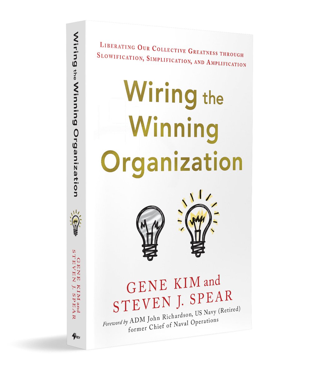 I'm so delighted that the 1st excerpt of the "Wiring The Winning Organization" book, co-authored w/Dr. <a href="/StevenJSpear/">Steven Spear</a>, is out!

We describe some of the motivations that we each had, the problems we set out to solve, some of our personal goals, etc. #DevOps

itrevolution.com/articles/why-w…