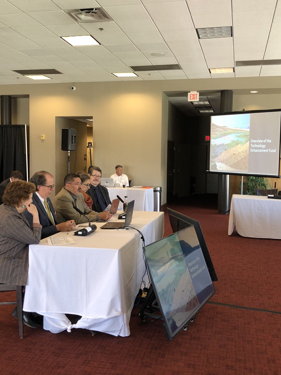NMSUgov's tweet photo. At yesterday’s Science, Technology and Telecommunications hearing at NMSU, HED Acting Deputy Secretary Gerald Hoehne, and VPs of  Research at NM institutions spoke about the importance of the Technology Enhancement Fund in the state’s economic development. https://t.co/guorbFbCcl
