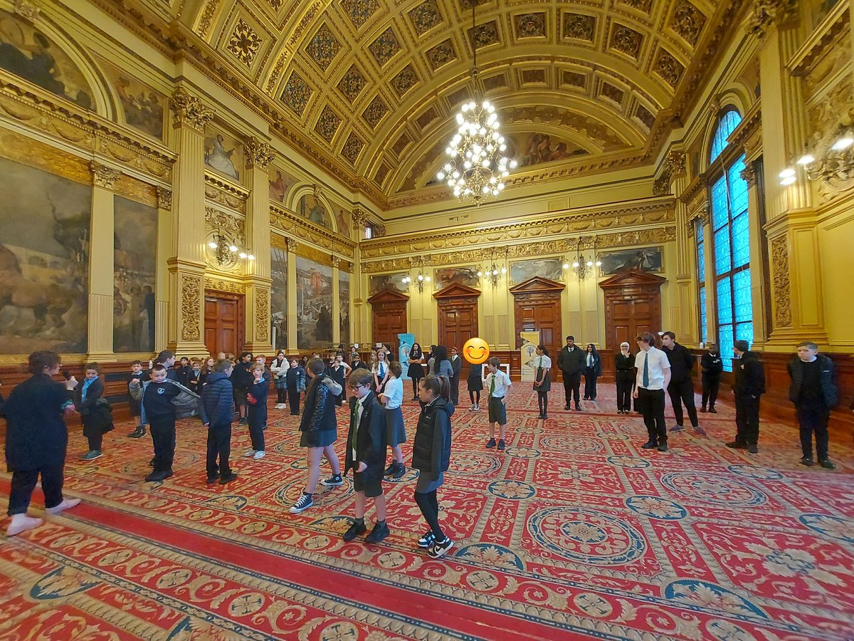 StConval's tweet photo. The house captains and vice house captains had an excellent morning at the City Chambers today. They took part in a series of anti-racism workshops as part of the #PARTIE23 celebrations. Thanks for having us! @EALGlasgow @EqualitiesEdGCC #PARTIE23 https://t.co/Ul3QAuOuJN