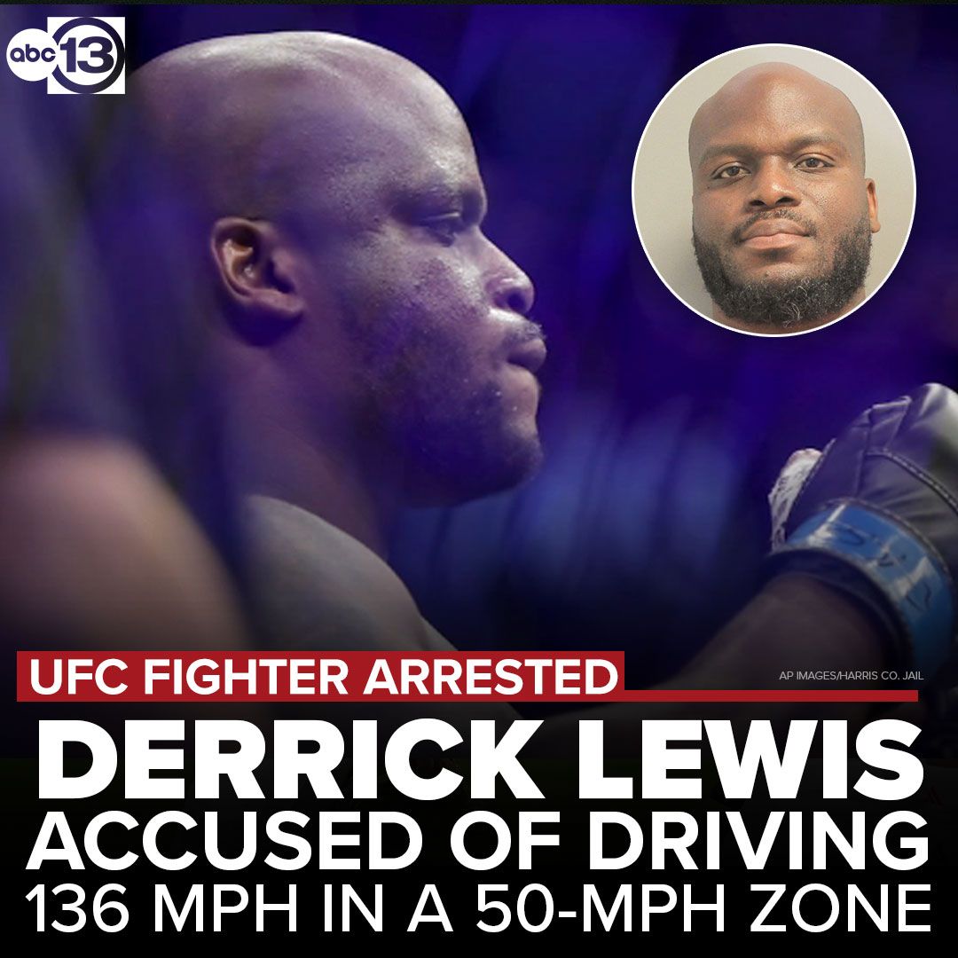 abc13houston's tweet photo. He's a record-setting, viral moment-making heavyweight from Houston, but instead of fight gloves, Derrick Lewis was wearing handcuffs days out from a headlining bout. More details are here: https://t.co/rIaHdmmG0o https://t.co/rYQPpq9AN0