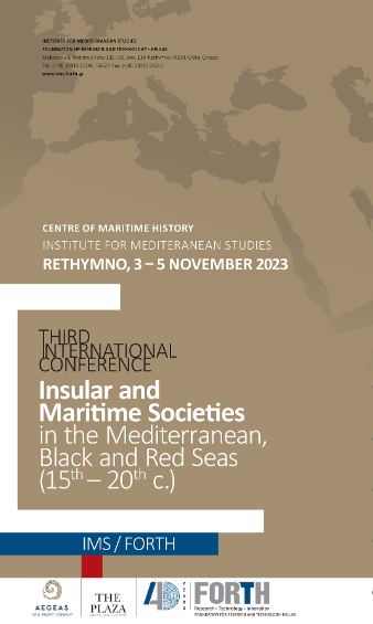 Insular and Maritime Societies in the Mediterranean, Black and Red Seas is the 3rd International Conference in Maritime History organised by the Center of Maritime History, in IMS from November 3-5.

Register to participate online at the link below:
us02web.zoom.us/meeting/regist…