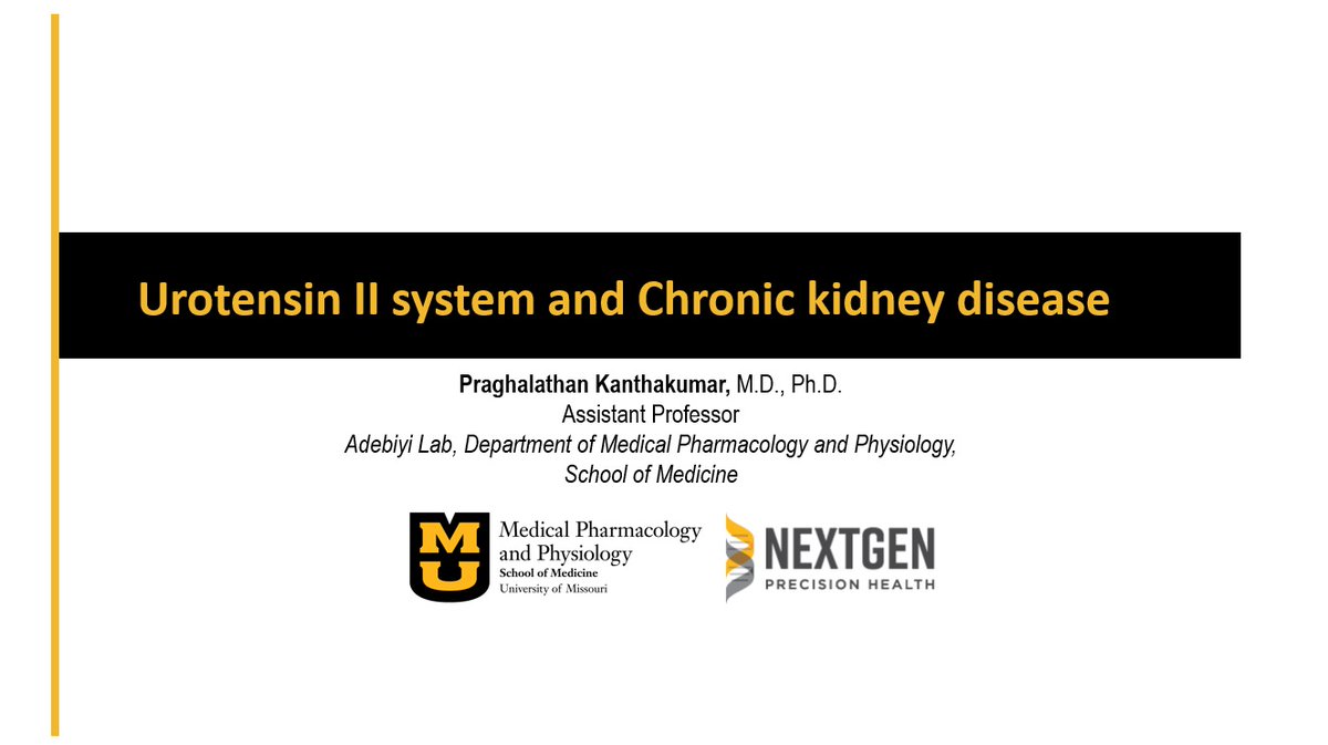 Yesterday, Dr. Praghalathan Kanthakumar, an Assistant Professor at the @adebiyilab_NextGen, delivered a compelling presentation at the Nephrology Research Conference hosted by Dialysis Clinic, Inc. Columbia, MO. #Mizzou #ChronicKidneyDisease #research #Science #nephrology