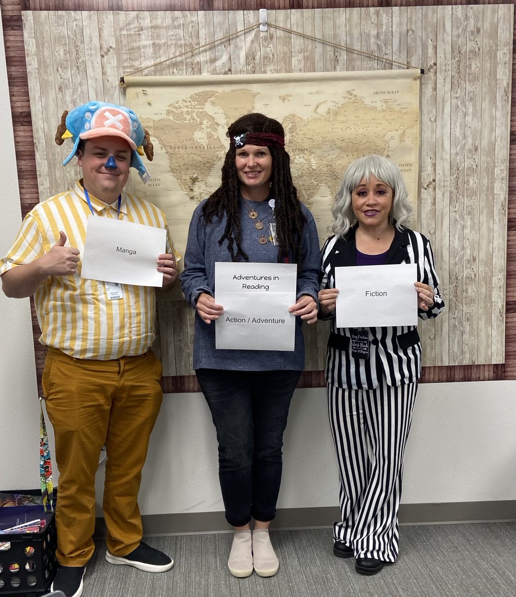 Shawn Strachan (@mrssstrachan) on Twitter photo <a href="/ProsperHaysMS/">Hays Middle School</a> The English Second Language team is rocking reading genres for dress up day because reading can take you around the world! <a href="/ProsperHaysMS/">Hays Middle School</a> The English Second Language team is rocking reading genres for dress up day because reading can take you around the world!