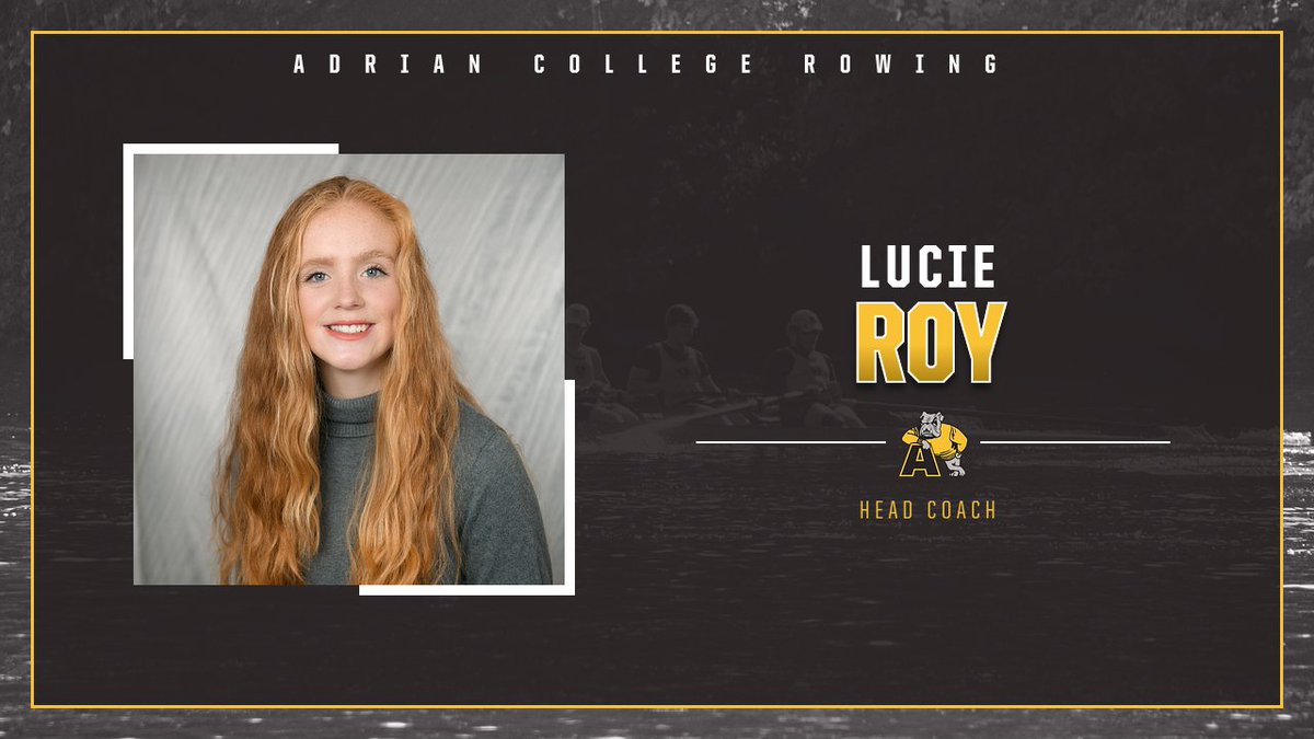 Adrian College Athletics (@adrianbulldogs) on Twitter photo Lucie Roy named head coach of the <a href="/ACBulldogRowing/">Adrian College Rowing</a> program after serving as acting head coach during the fall season
📰bit.ly/3MoZoSO
#d3rowing #GDTBAB Lucie Roy named head coach of the <a href="/ACBulldogRowing/">Adrian College Rowing</a> program after serving as acting head coach during the fall season
📰bit.ly/3MoZoSO
#d3rowing #GDTBAB