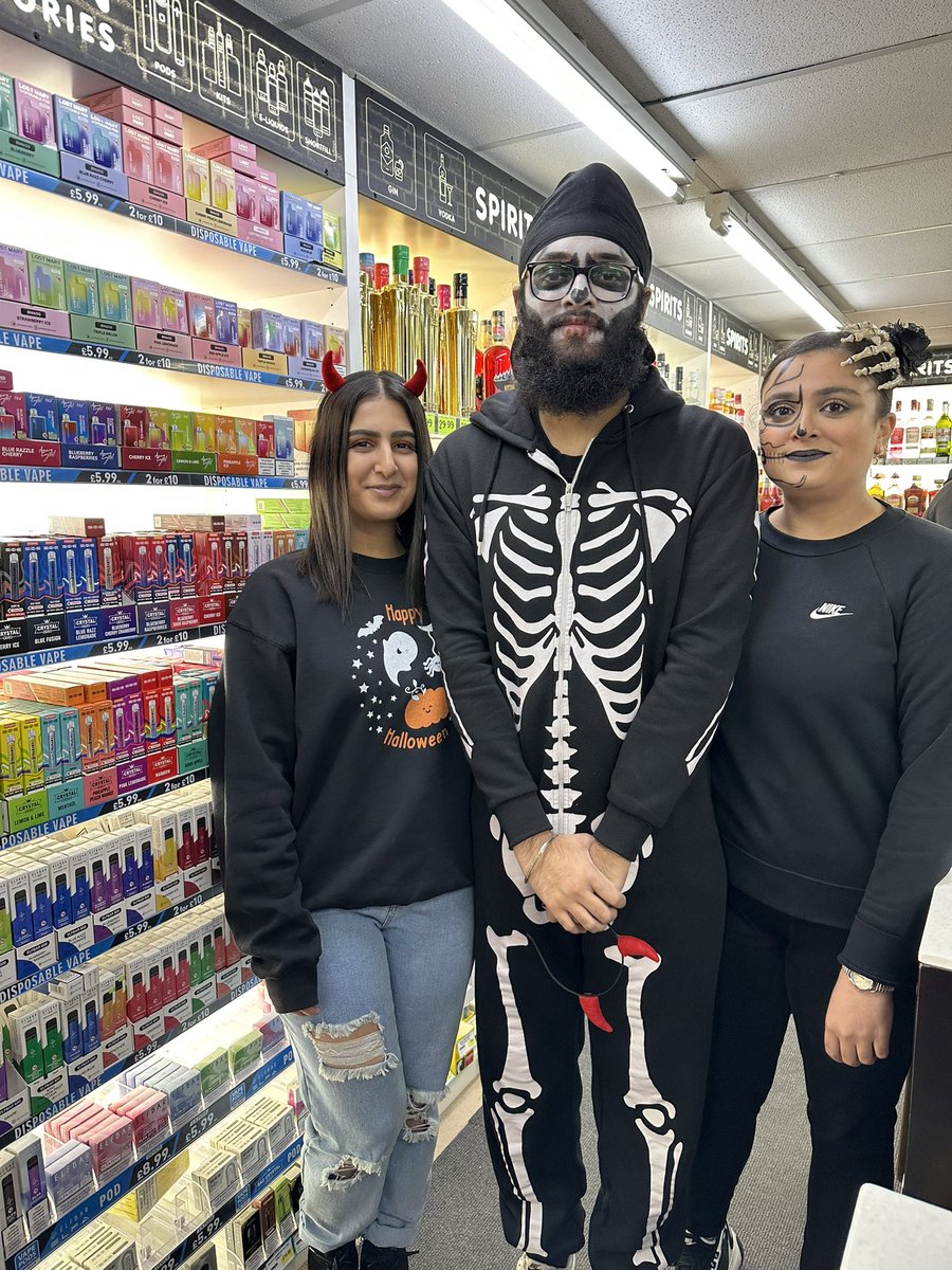 Scary Staff in tonight #Halloween