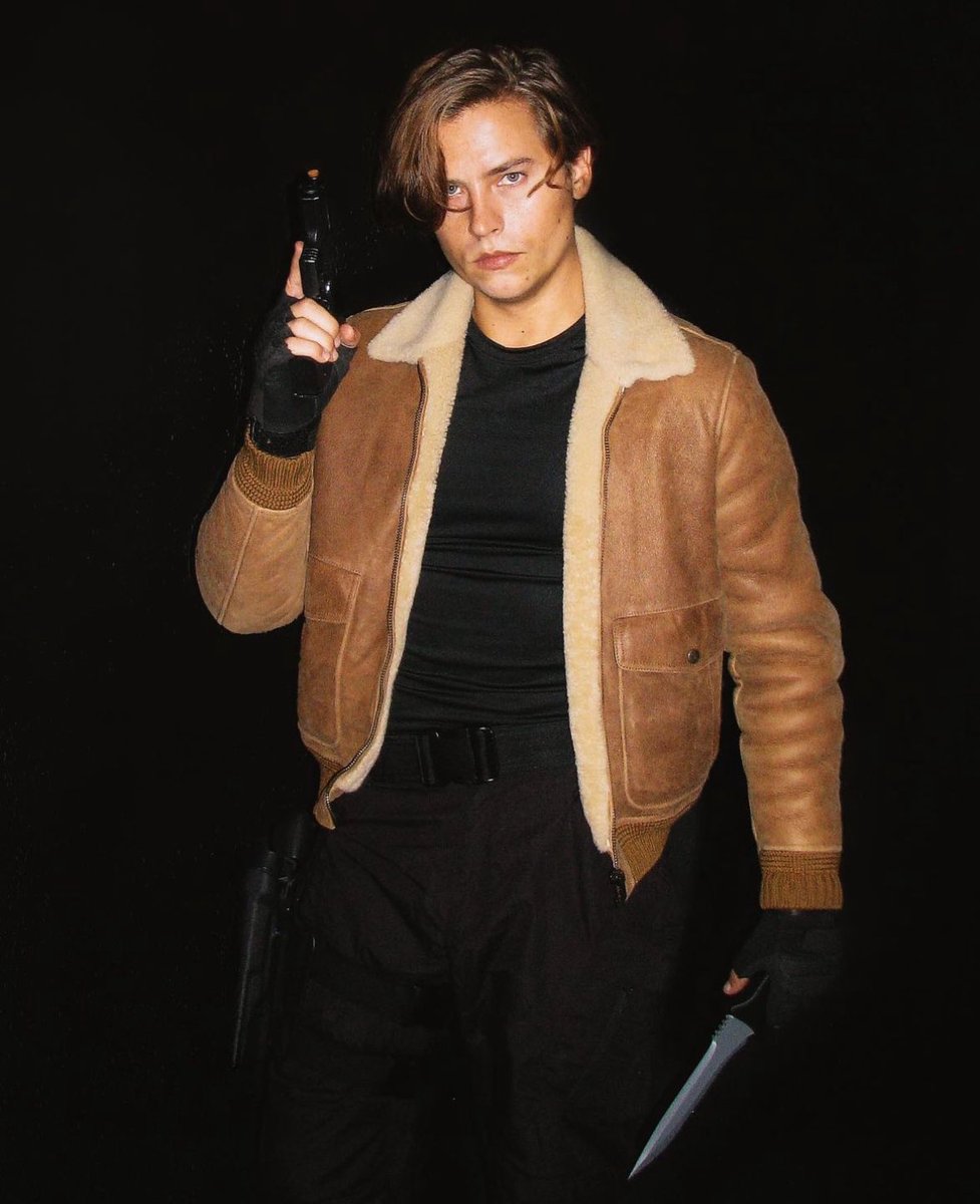 jordanpeelefan's tweet photo. . @colesprouse as Leon from Resident Evil….His instagram caption has me in TEARS https://t.co/HkPe78isww