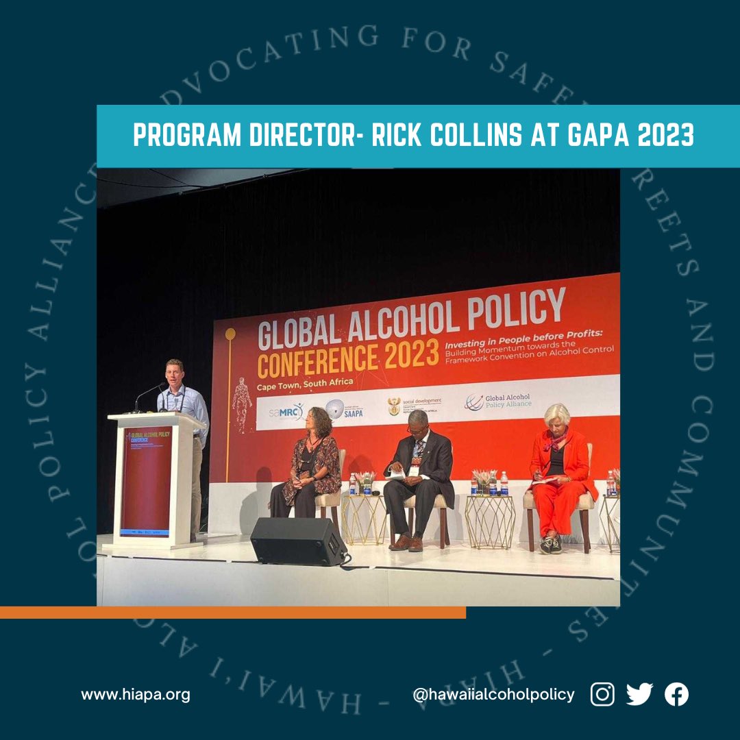 Program Director, Rick Collins reporting out our North American regional plan to disrupt impacts of the alcohol industry's conflict of interest in setting alcohol policy and influencing gov initiatives. Building momentum toward a framework convention on alcohol control. #GAPC2023