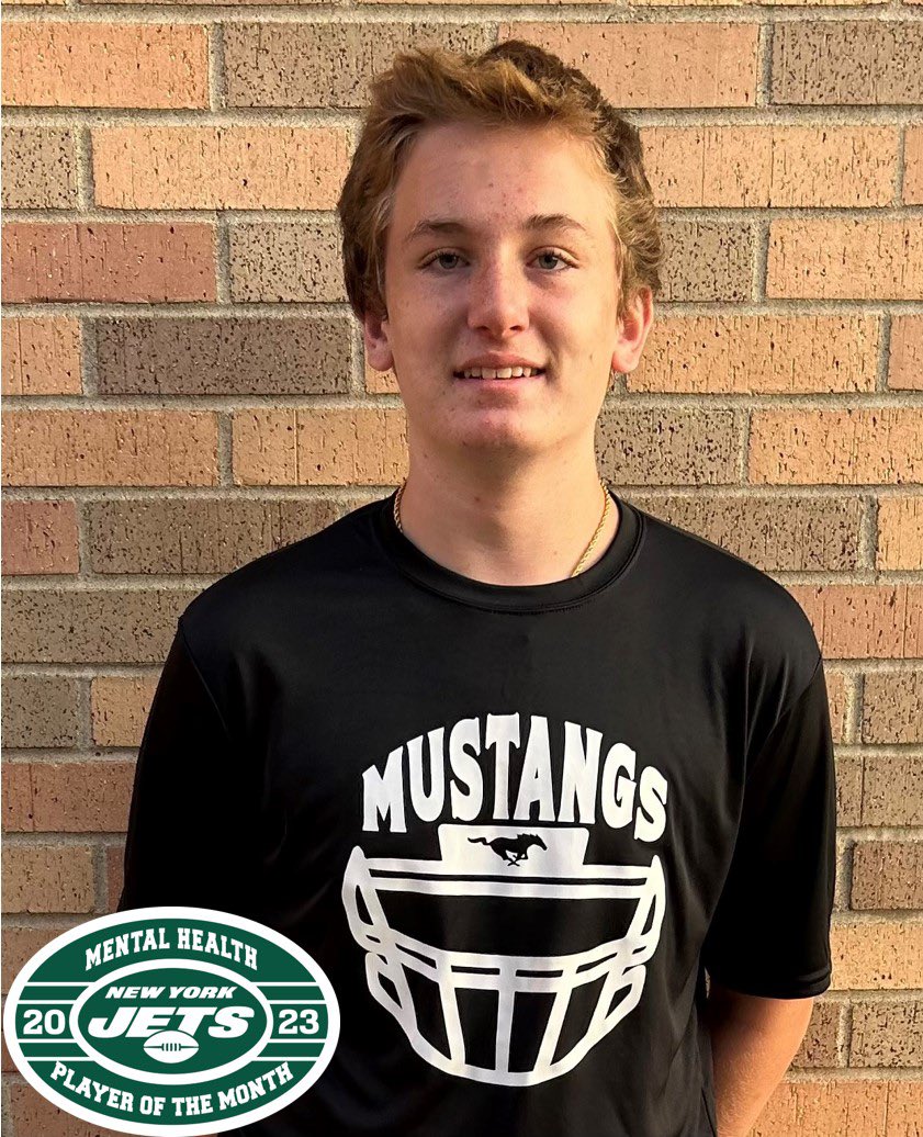 New York Jets Community Relations (@nyjetscr) on Twitter photo Our October Mental Health Player of the Month is Daniel Cunha from <a href="/sctsfootball/">Sussex Tech Mustangs Football</a>!
Daniel is being recognized by <a href="/SollyThomas90/">Solomon Thomas</a> for his resiliency, his understanding of mental health, and how he has supported his own mental health and that of his peers. Congrats Daniel! Our October Mental Health Player of the Month is Daniel Cunha from <a href="/sctsfootball/">Sussex Tech Mustangs Football</a>!
Daniel is being recognized by <a href="/SollyThomas90/">Solomon Thomas</a> for his resiliency, his understanding of mental health, and how he has supported his own mental health and that of his peers. Congrats Daniel!