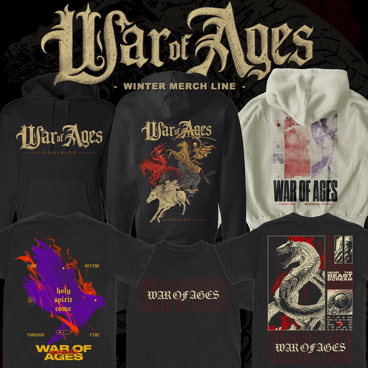 Winter merch drop! Link in bio! Stay warm!